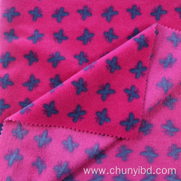 Butterfly designs high quality anti-pilling fleece fabric